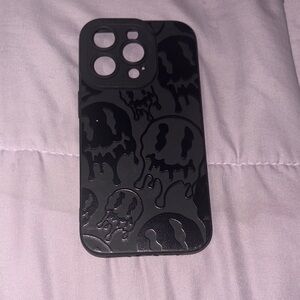 Black Skull Pattern Phone Case